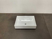 Tecla - wastafel zonder kraangat 60 x 46 cm - afbeelding 1 van  5