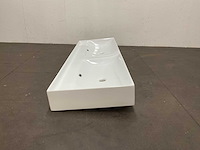 Tecla - zonder kraangat wastafel 141 x 46 cm - afbeelding 2 van  8