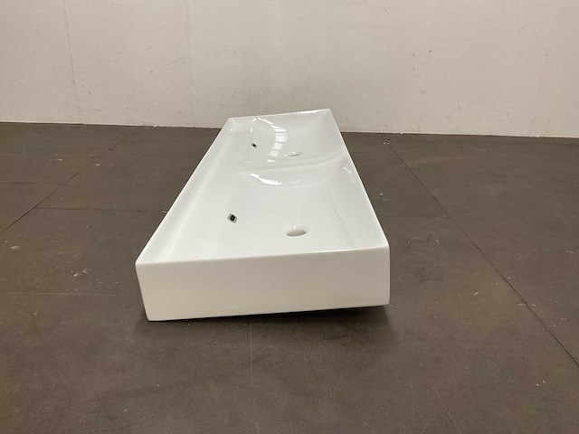 Tecla - zonder kraangat wastafel 141 x 46 cm - afbeelding 3 van  8