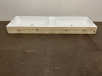 Tecla - zonder kraangat wastafel 141 x 46 cm - afbeelding 4 van  8