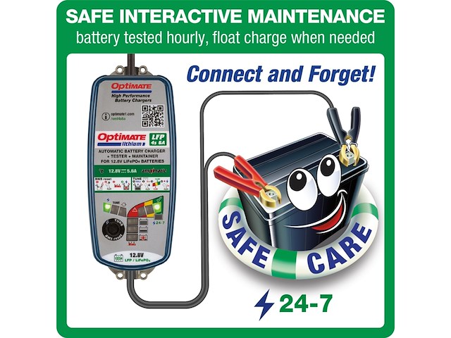 Tecmate optimate lithium 4s 5a acculader - afbeelding 4 van  4