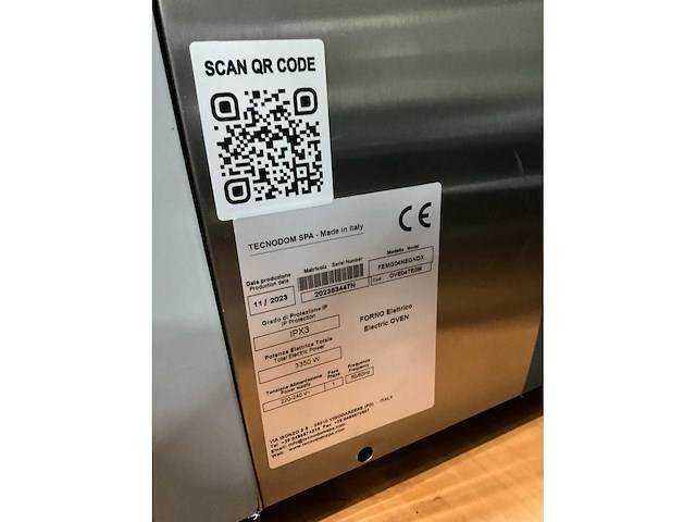 Tecnodome ove04te0m heteluchtoven - afbeelding 7 van  7