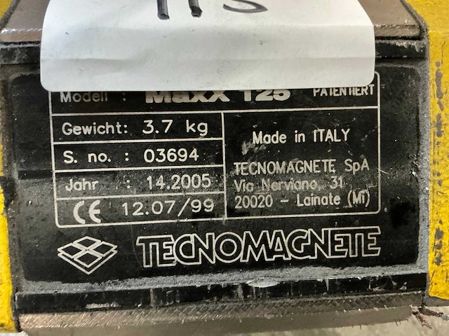Tecnomagnete maxx 125 hijsmagneet - afbeelding 3 van  4