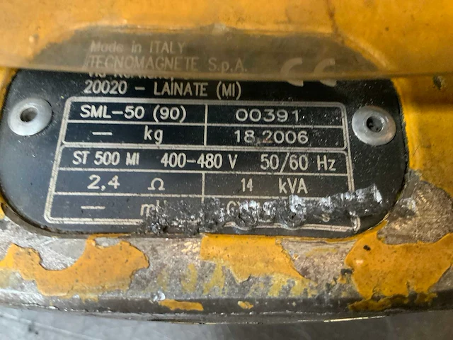Tecnomagnete sml-50 (90) electro hefmagneer - afbeelding 5 van  6