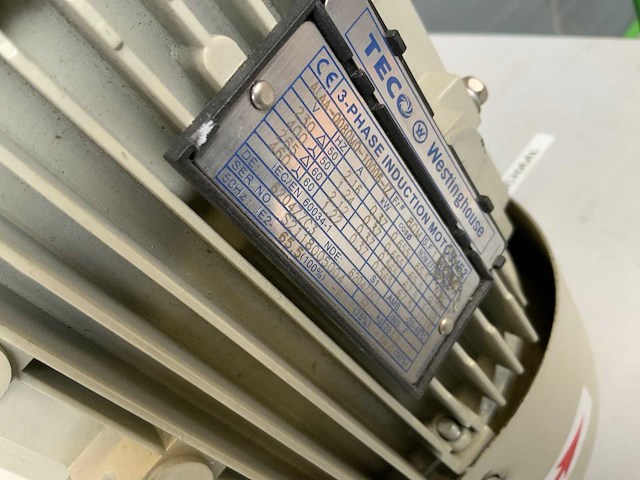 Teco 3-fase alaa-0080m0-10006-iz elektromotor (2x) - afbeelding 5 van  6