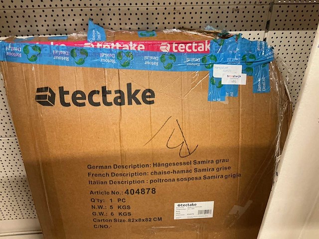 Tectake hangstoel - afbeelding 4 van  4