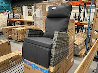 Tectake wicker pascara tuinstoel (4x) - afbeelding 1 van  2