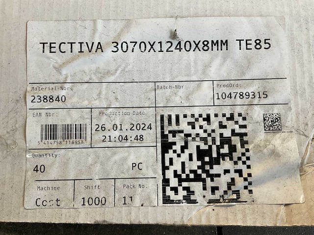 Tectiva gevelbekleding - brandklasse a2 - grafiet - 307x124x0,8 cm (40x) - afbeelding 8 van  8