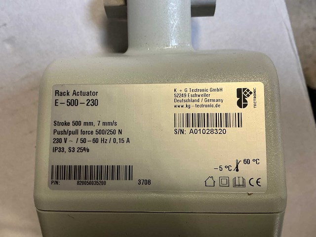 Tectronic e-500-230 rack actuator (42x) - afbeelding 8 van  10