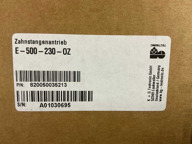 Tectronic e-500-230 rack actuator (42x) - afbeelding 4 van  10