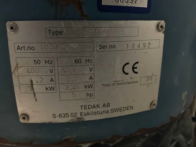 Tedak p30 industriële stofzuiger - afbeelding 4 van  4