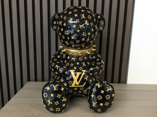 Teddy beeld, lior24, zwart - afbeelding 1 van  3