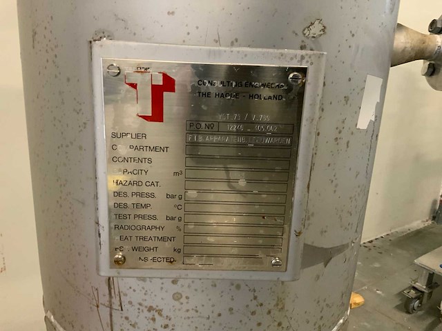 Teebodin verticale opslagmengtank - afbeelding 2 van  2