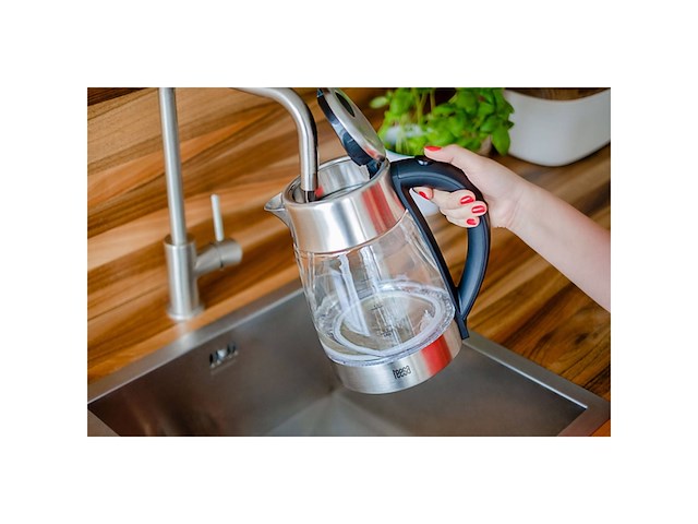 Teesa tsa1530 draadloze waterkoker met temperatuurregeling 17 liter roestvrijstaal glas - afbeelding 4 van  6