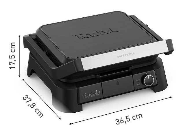 Tefal - gc5108 - supergrill 3-in-1 - afbeelding 1 van  3
