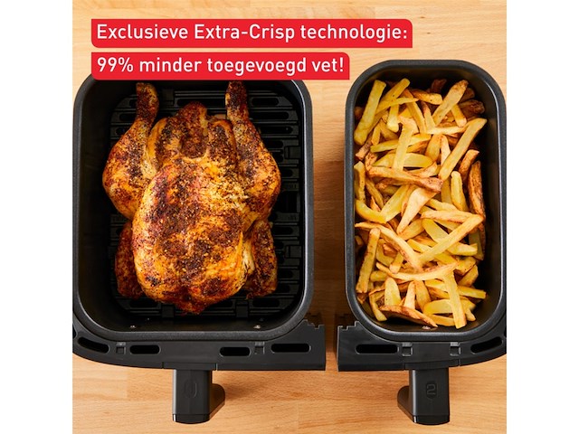 Tefal dual easy fry & grill ey905b heteluchtfriteuse - afbeelding 4 van  4