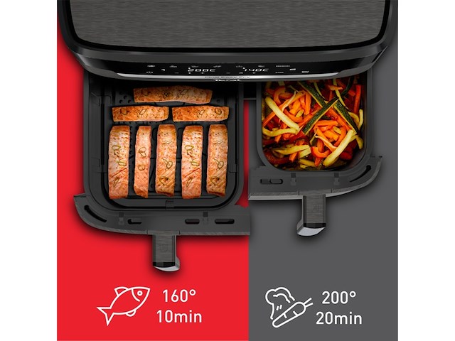 Tefal easy fry dual xxl ey942h ey942h dubbele heteluchtfriteuse - afbeelding 3 van  6