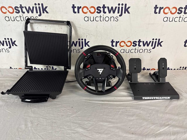 Tefal inicio gc241d contactgrill - geschikt voor panini's en meer + thrustmaster t598-p – racestuur en pedalen - afbeelding 2 van  4