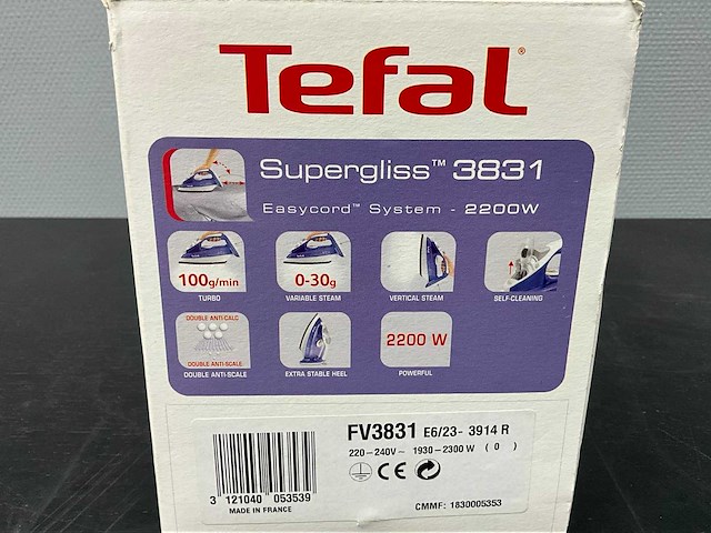 Tefal supergliss 3831 strijkijzer - afbeelding 3 van  12