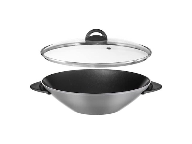 Tefal wo 3000 elektrische wok antiaanbaklaag geschikt voor roerbakken en stomen 1200w - afbeelding 4 van  4