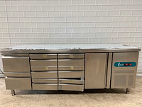 Tefcold - tctp7-225-40sp - rvs koelwerkbank - afbeelding 1 van  7