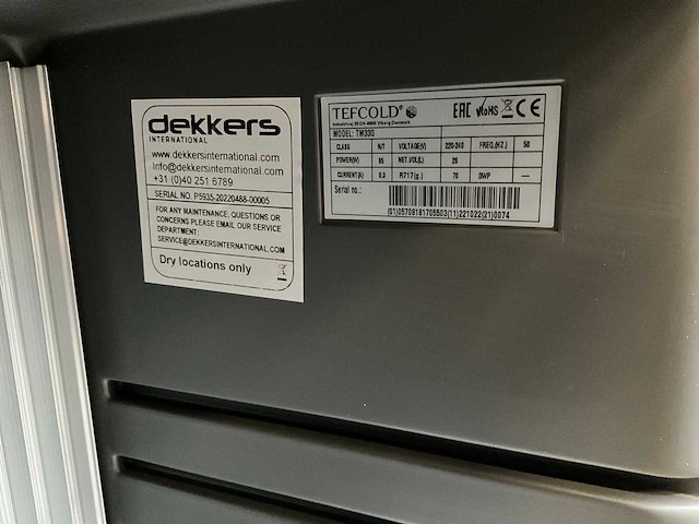 Tefcold tm33g minibar (4x) - afbeelding 4 van  5