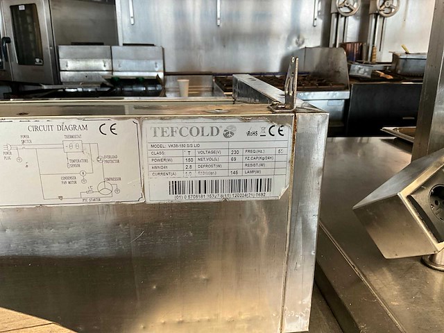 Tefcold vk38-180 s/s lid saladiere - afbeelding 2 van  2