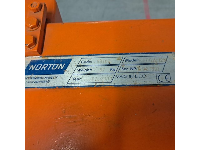 Tegel /steenzaag, norton, clipper cgw125, oranje, 2000 - afbeelding 4 van  17