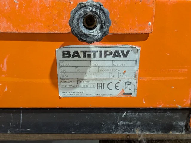 Tegeltafelzaag verstelbaar groot l=950mm/h40mm ~, battipav, vip 290, 2018 - afbeelding 4 van  7