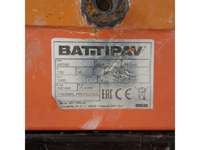 Tegeltafelzaag verstelbaar groot l=950mm/h40mm ~ battipav, vip 290, bouwjaar 2017 - afbeelding 9 van  9