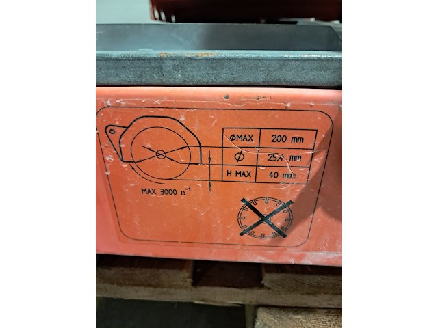 Tegeltafelzaag verstelbaar groot l=950mm/h40mm ~ battipav, vip 290, bouwjaar 2018 - afbeelding 6 van  7