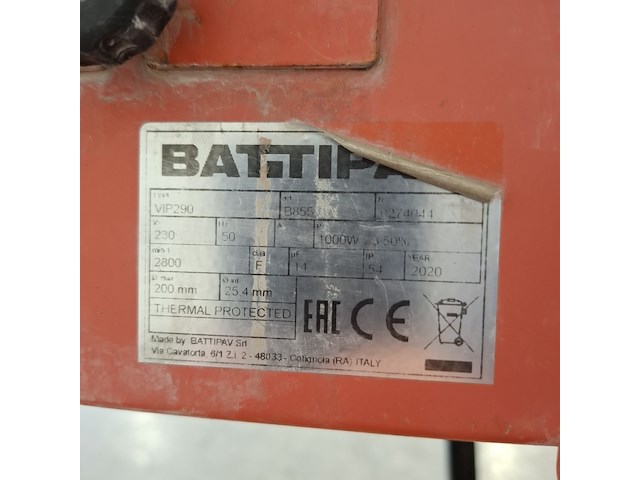 Tegeltafelzaag verstelbaar groot l=950mm/h40mm ~ battipav, vip 290, bouwjaar 2020 - afbeelding 8 van  10