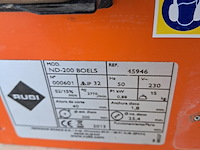 Tegelzaag - 400mm - 230v rubi, nd-200, bouwjaar 2013 - afbeelding 6 van  9