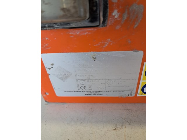 Tegelzaag - 400mm - 230v rubi, nd-200, bouwjaar 2013 - afbeelding 6 van  9