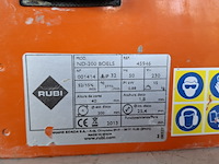 Tegelzaag - 400mm - 230v rubi, nd-200, bouwjaar 2016 - afbeelding 3 van  5