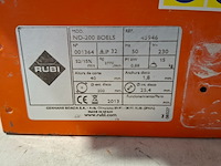 Tegelzaag - 400mm - 230v rubi, nd-200, bouwjaar 2016 - afbeelding 5 van  5