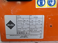 Tegelzaag - 400mm - 230v rubi, nd-200, bouwjaar 2018 - afbeelding 3 van  6