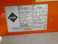 Tegelzaag - 400mm - 230v rubi, nd-200, bouwjaar 2019 - afbeelding 5 van  5