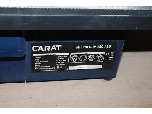 Tegelzaag carat microcoup 180 alu. - afbeelding 2 van  2