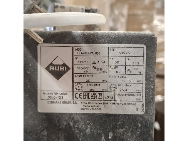 Tegelzaag, rubi, evo 850 - afbeelding 8 van  9