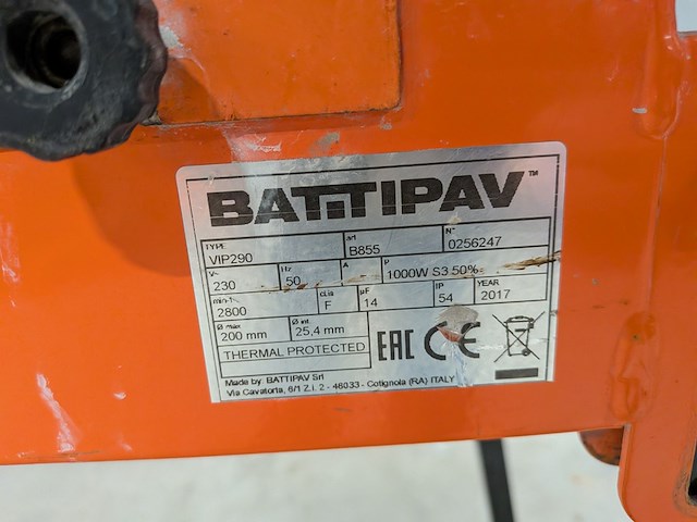 Tegelzaagmachine - 900mm - 230v battipav, vip 290, bouwjaar 2017 - afbeelding 5 van  8