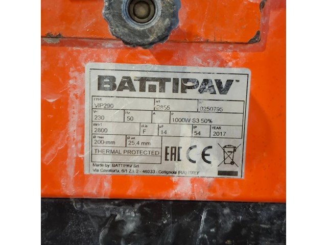 Tegelzaagmachine - 900mm - 230v battipav, vip 290, bouwjaar 2017 - afbeelding 2 van  13