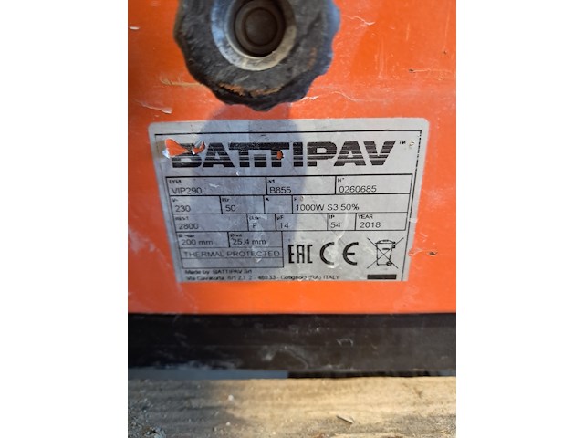 Tegelzaagmachine - 900mm - 230v battipav, vip 290, bouwjaar 2018 - afbeelding 5 van  18