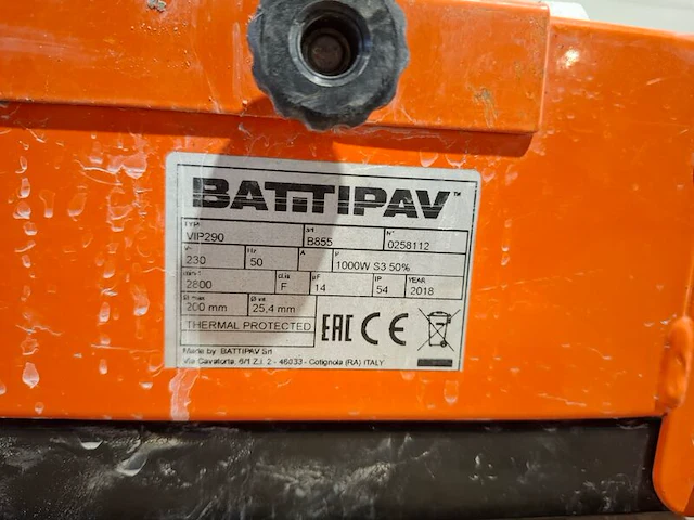 Tegelzaagmachine - 900mm - 230v battipav, vip 290, bouwjaar 2018 - afbeelding 4 van  8