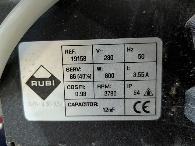 Tegelzaagmachine rubi, du-200 evo 650, bouwjaar 2023 - afbeelding 8 van  8