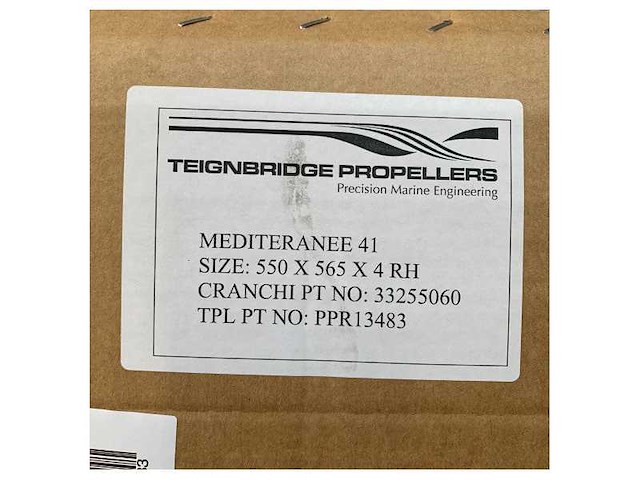 Teignbridge 4 -blade nibral propeller 550 x 565 rh - ppr13483 - afbeelding 3 van  6
