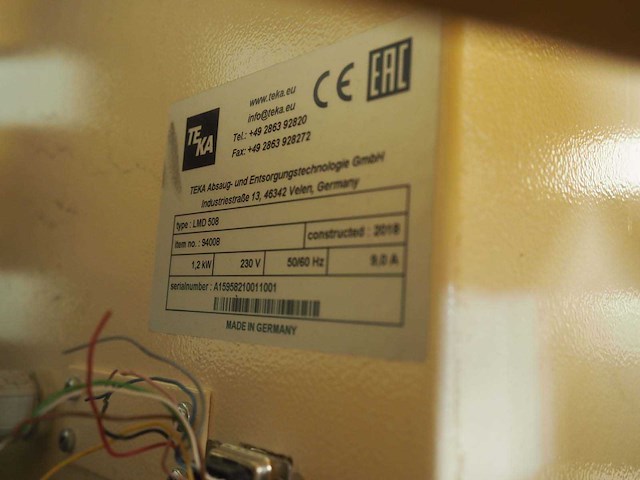 Teka - lmd 508 & inova - air e300, lucht filter instalaties - afbeelding 3 van  11