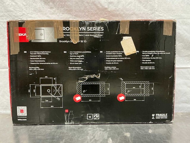 Teka brooklyn 50 m-xp 1b 1d spoelbak - afbeelding 11 van  11