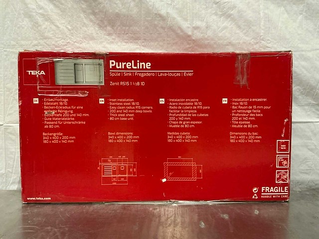 Teka pureline zenit rs15 1½b 1d spoelbak - afbeelding 7 van  9