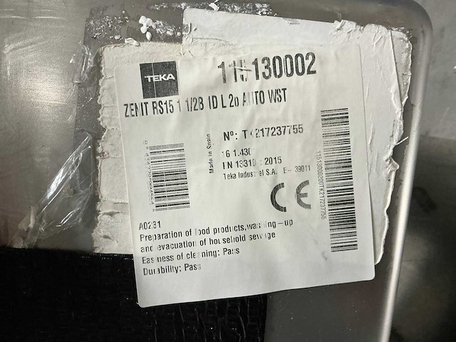 Teka pureline zenit rs15 1½b 1d spoelbak - afbeelding 8 van  9